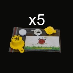 5X – Combo Packs – 1 BLITZ Yellow Spout Cap 1 Vent Cap, per Pack – 20 pcs total