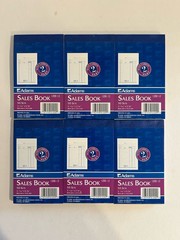 Lot Of 6 Adams Sales/Order Book 2 Part WITH CARBON 1200-12 50sets Per Book