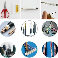 127pcs Heat Shrink Tubing Kit 2:1 Ratio Red & Black Wire Sleeve Wrap Set – NEW