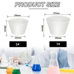 Various Sizes Rubber Stopper Laboratory Sealing Hole Stopper Tapered Flask Tube