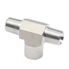 HFS(R) Forged Pipe Street Tee 1/4″ NPT Male x 1/4″ NPT Female x 1/4″ NPT Male