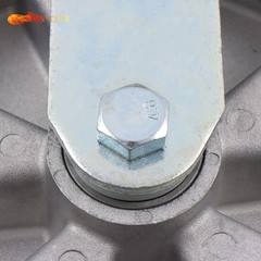 4 Pcs 8″ Aluminum Core Industrial Casters Caster Wheel With Brake 6000lbs Orange