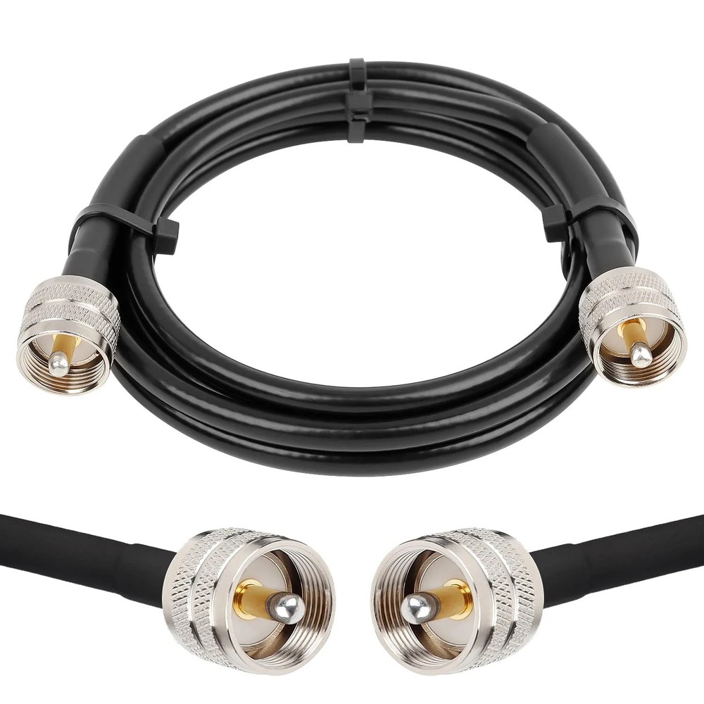 MOOKEERF RG8x Coaxial Cable 6ft,CB Coax Cable 50 Ohm,UHF PL259 Male to Male Low