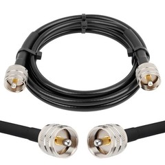 MOOKEERF RG8x Coaxial Cable 6ft,CB Coax Cable 50 Ohm,UHF PL259 Male to Male Low