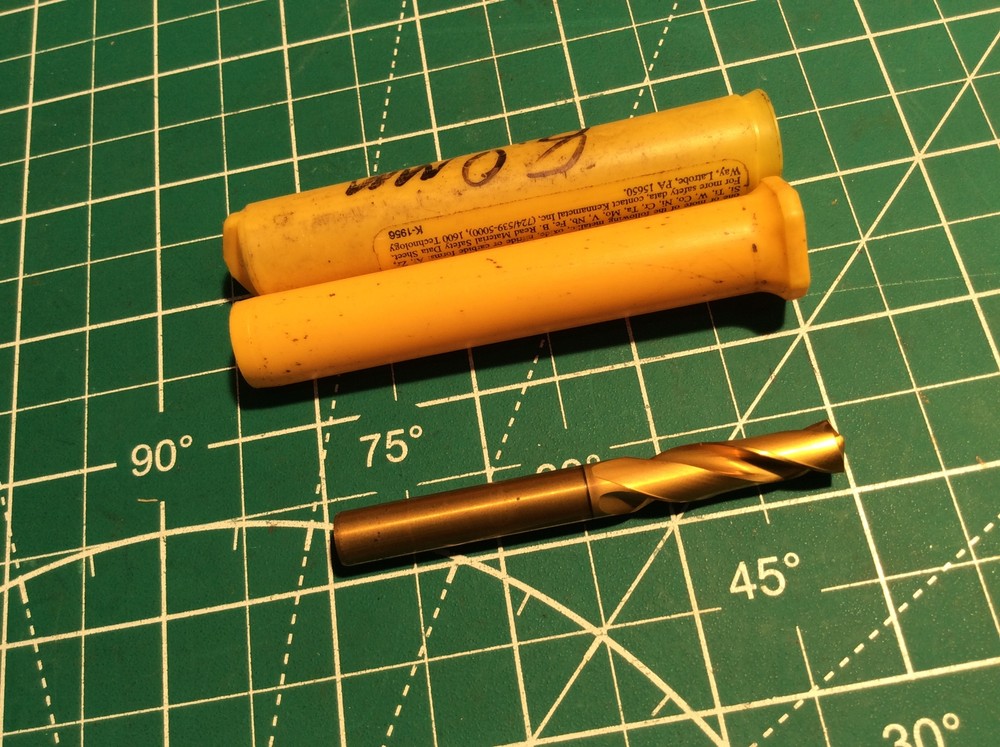 1 pc Unknown Brand .315 8mm 2-flute Solid Carbide TiN Drill 2042-0246 (151)