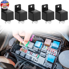 Motor Relay 5 Pin 24V 40A, Automotive Relay, 5 Pack Vehicle Relays Switch Power