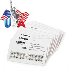 10X AZDENT Dental Orthodontic Brackets Braces Mini /Standard Roth /MBT.022 /018