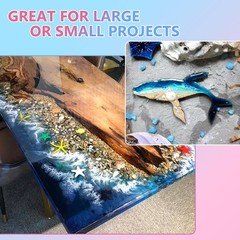 Crystal Clear Epoxy Resin Kit 2 Gallon – No Yellowing No Bubbles for Crafts
