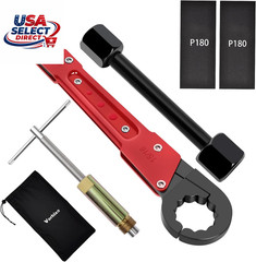6 Pcs Plumbing Tools Kit with Angle Stop Wrench & 1/2-Inch Compression Sleeve Pu