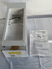 Arlington TVB613 – Recessed TV Outlet Box with Paintable Trim Plate. Wall Mount