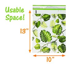 10×13 inch Tropical Palm Leaves Poly Mailers, USPS, FEDEX, Shipping Mailing Bags