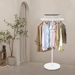 Iron Round Clothing Rack Rotatable Garment Clothes Display Rack Retail NEW