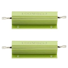 4 Pack 100W 8 Ohm Resistor Wirewound Resistors, Aluminum Case Chassis Mounted…