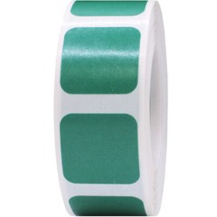 Square Shaped Stickers | 0.75″ Inch Wide | 500 Pack | Pick One Color