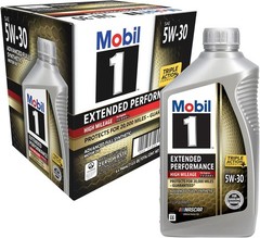 Mobil 1 Extended Performance High Mileage Full Synthetic Motor Oil 5W-30, 1…