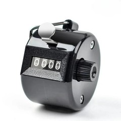 Hand Tally Counter, Handheld 4 Digit Lap Counter, Manual Mechanical Clicker HO
