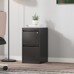 NEW Metal Vertical File Storage Cabinet with Lock 2 Drawer Office Filing Cabinet