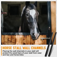 12 Pack 42 Inch Horse Stall Wall Channels Galvanized Steel Easy Installation