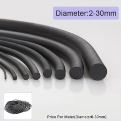 Solid Nitrile Rubber Cord Abrasion-resistant Oil-resistant seal Dia 2-30 mm