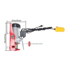 1320lbs Electric Lifting Winch 110V w/14ft Wired Remote Garage Crane Hoist