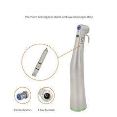 Dental 20:1 Contra Angle Fiber Optic LED Implant Handpiece E-type Push Button
