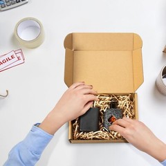 Shipping Boxes 9x6x2 inches Set of 25, Small Boxes Brown Cardboard Corrugated