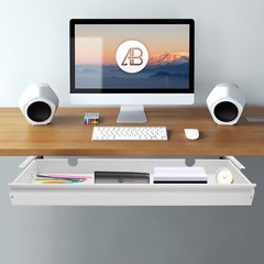 Under Desk Mounted Sliding Pull-out Drawer for Sit Stand Workstation