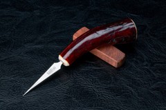 Kotoh Knife Works 5.51″ Kotoh-I Ice Pick Stag Horn Handle w/ Wood Sheath