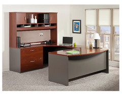 Bush Business Furniture L Bow Desk Right Handed Hansen – WC24422