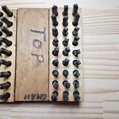 Three Young Bros. Stamp Works Letters 1/16″ 1.6mm – 3/32″ 2.4mm – 1/8″ 3.2mm