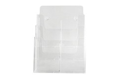 Dazzling Displays Clear Acrylic Brochure 9.6 x 12.1 x 6.4 inches,