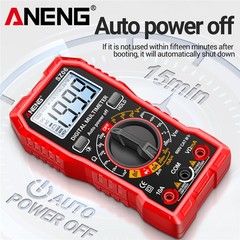 Digital Multimeter Tester AC DC Volt Ohm Amp Clamp Meter Auto Range LCD Handheld
