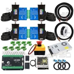 OXMAN CNC Router Machine Full Kit+UC300 Mach3 4 Axis Control Box-1610 Ball Screw