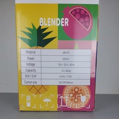 Commercial Blender for Smoothies 2200W With Soundproof Cover, 2200 ML, 15 Speed