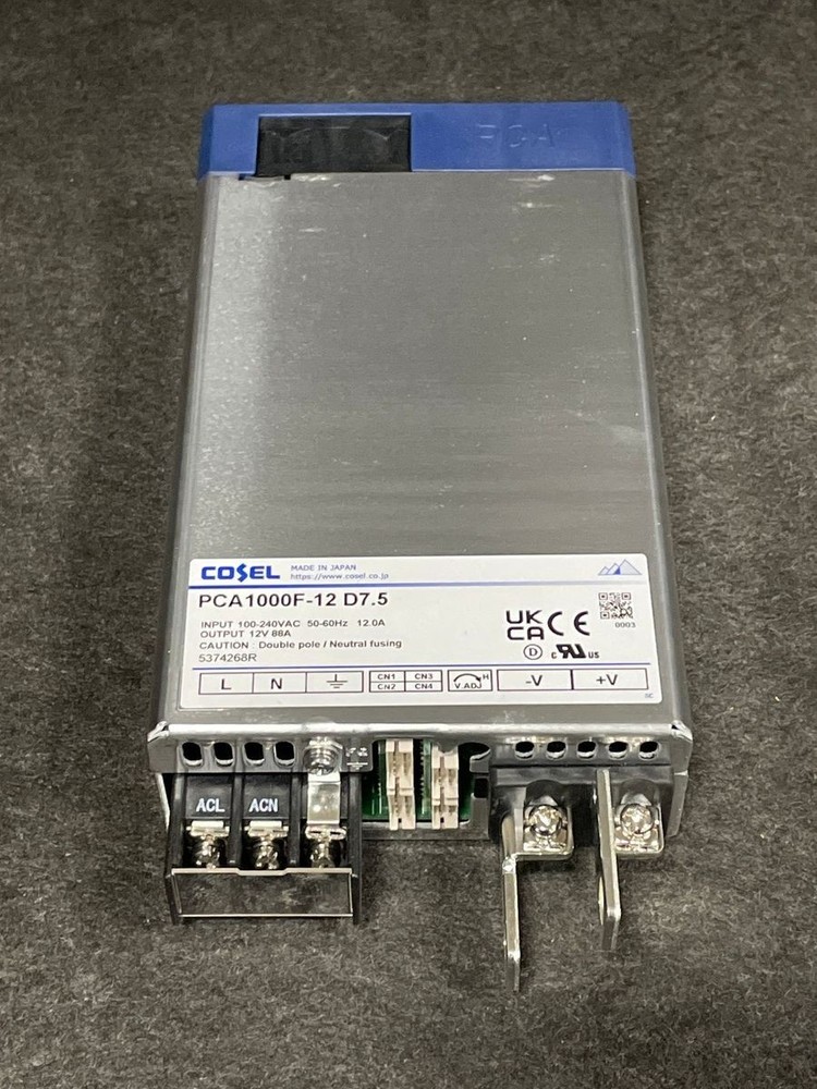 COSEL PCA1000F-12 D7.5 AC/DC Enclosed Power Supply Output 12V 88A