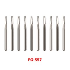 Dental Midwest FG #557 Clinic Length Cross Cut Carbide Burs 100pcs/10 Packs