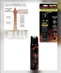 Wildfire Pepper FOGGER Spray Police HOME Mobile Women Self Defense 4 oz GLOW CAP