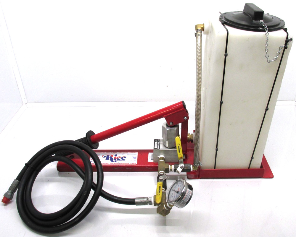 Rice Hydro MTP-15-3GT Hydrostatic Test Pump, 1500 PSI, RDEQ.