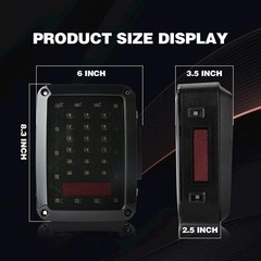 Jeep JK LED Tail Lights, Smoke Lens Rear Brake Lights with Turn Signal and Re…