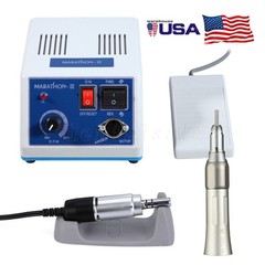 Electric Micromotor Marathon-III 35K Rpm+NSK Style Straight Handpiece Dental Lab