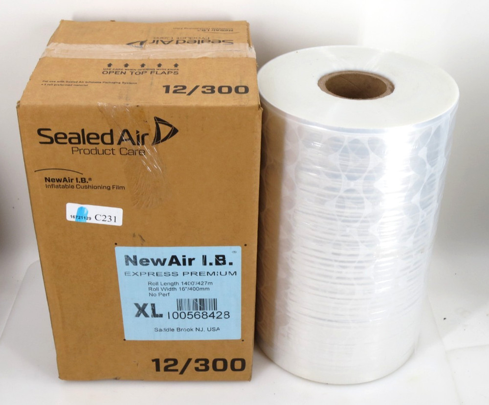 Sealed Air NEWAIR I.B. Express Premium Bubble Roll XLarge 1400′ x 16″ Non-Perf