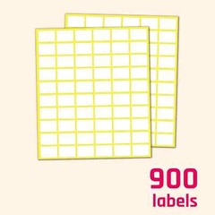 900 Pcs Matte Small White Labels Stickers Blank Labels Removable Price Tags Lab