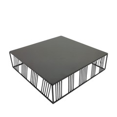 FixtureDisplays 12X12X3.3″ Multi-Purpose Metal Display Riser for Food & Home