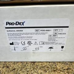 Pro-Dex PDSD-5000-1 Pro Driver Battery Powered Surgical Drill ! al