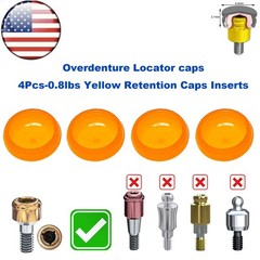 US Dental Overdenture Locator Core Tool Retention Male Caps For Abutment Inserts
