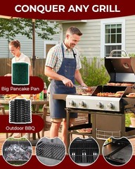 Saker Electric Grill Brush with 450 RPM & LED Light | Tangle-Free Grill Clean…