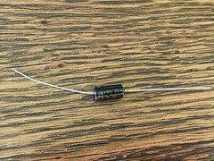 Axial Electrolytic Capacitor, 25uF, 50V – Lot of 10