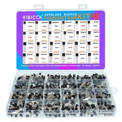 24 Value 840 Piece Assorted TO92 Transistors PNP NPN Bipolar Power Transistor