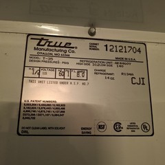 True Manufacturing Co Inc T-35 Commercial Refrigerator
