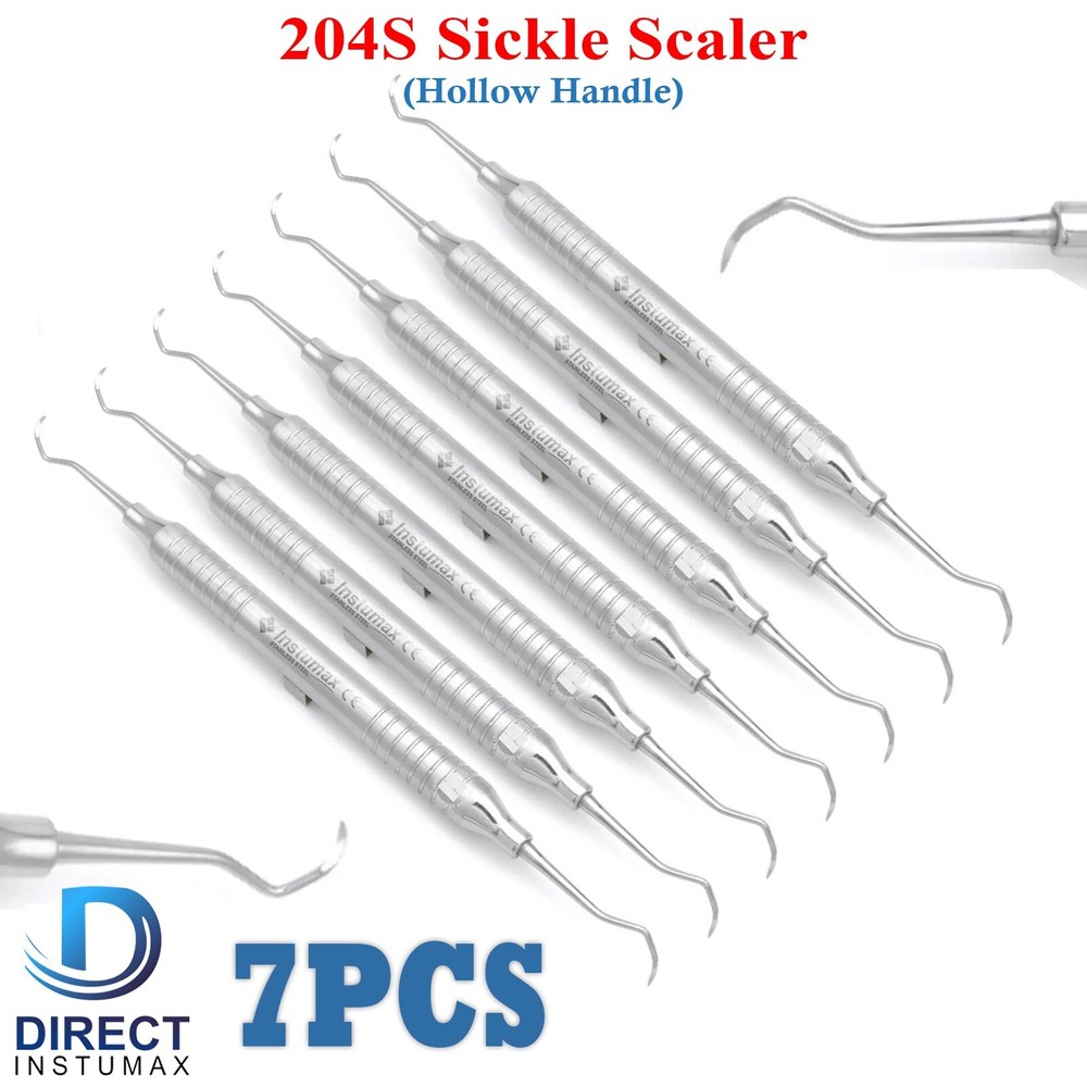 X7 Sickle Scaler 204S Dental Hand Instruments Pro Periodontal Hygiene Pick Tool